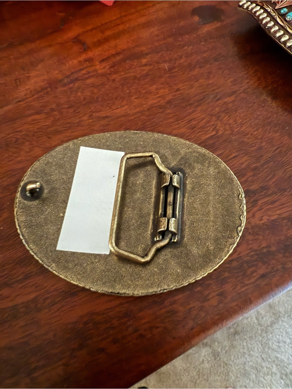 GG upcycled custom Western belt buckle - Picture 3 of 3